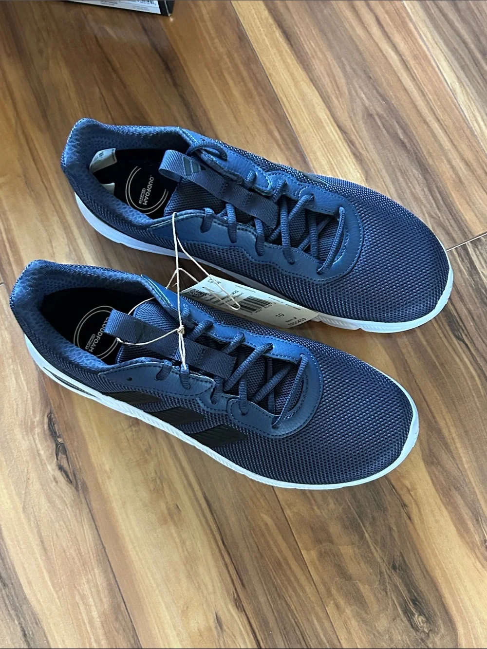 NEW Adidas Men's Navy And Black Cloudfoam Flex Sneakers